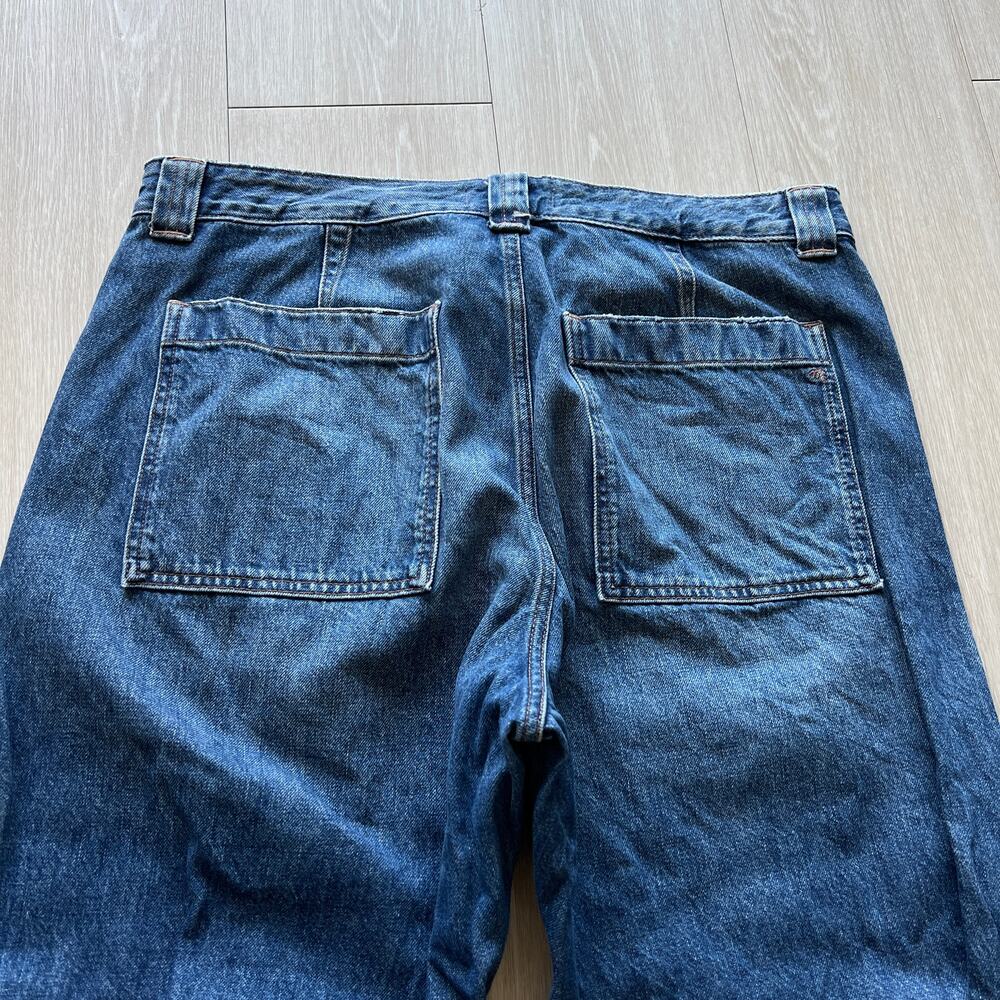 Madewell Curvy Darted Barrel Leg Jean 32 Blue - Picture 9 of 13